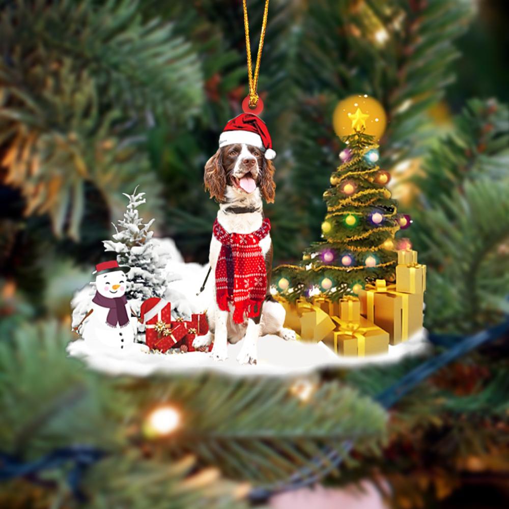 Springer Spaniel Christmas Ornament Christmas Tree Hanging Acrylic Ornament Gift
