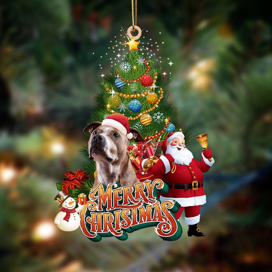 Staffordshire Bullterrier Aiko-Christmas Tree&Dog Hanging Ornament, Christmas Ornament, Car Ornament