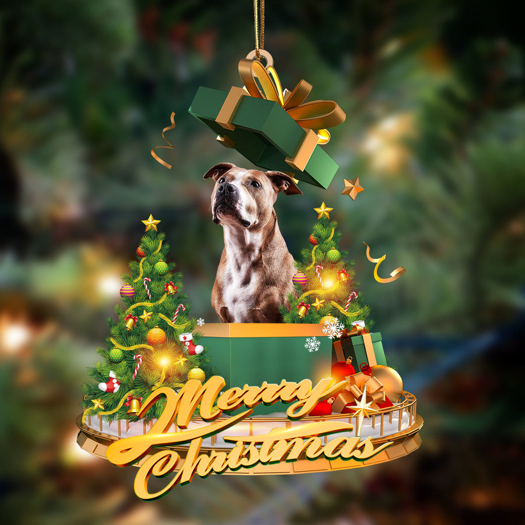 Staffordshire Bullterrier Aiko-Christmas Gifts&dogs Hanging Ornament, Christmas Ornament, Car Ornament