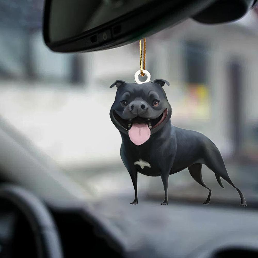 Staffordsire Bull Terrier-Look At Me-Two Sided Ornament