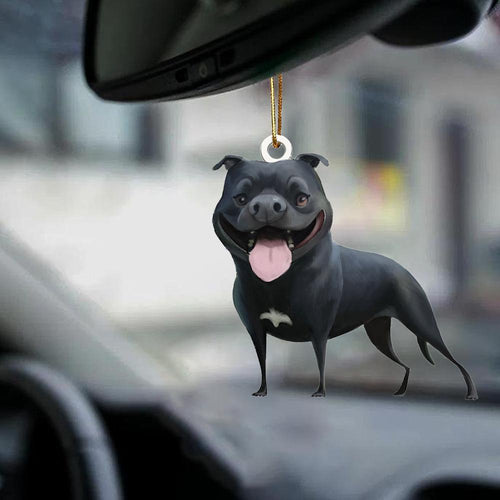 Staffordsire Bull Terrier-Look At Me-Two Sided Ornament
