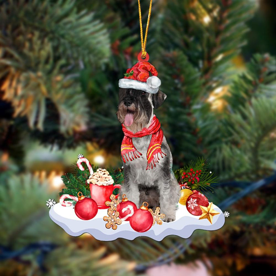 Ornament- Standard Schnauzer-Better Christmas Hanging Ornament, Happy Christmas Ornament, Car Ornament