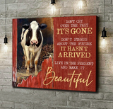 Holstein Cattle Make It Beautiful Canvas Wall Art, Wall Decor Visual Art