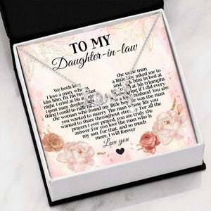 For Daughter In Law I Will Forever Love You Scripted Love Necklace