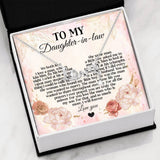 For Daughter In Law I Will Forever Love You Scripted Love Necklace