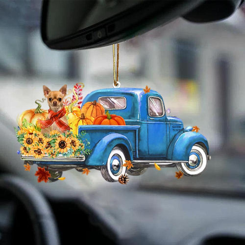 Tan Chihuahua 1-Little Pumpkin-Two Sided Ornament