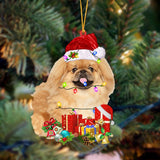 Ornament- TAN Pekingese-Dog Be Christmas Tree Hanging Ornament, Happy Christmas Ornament, Car Ornament