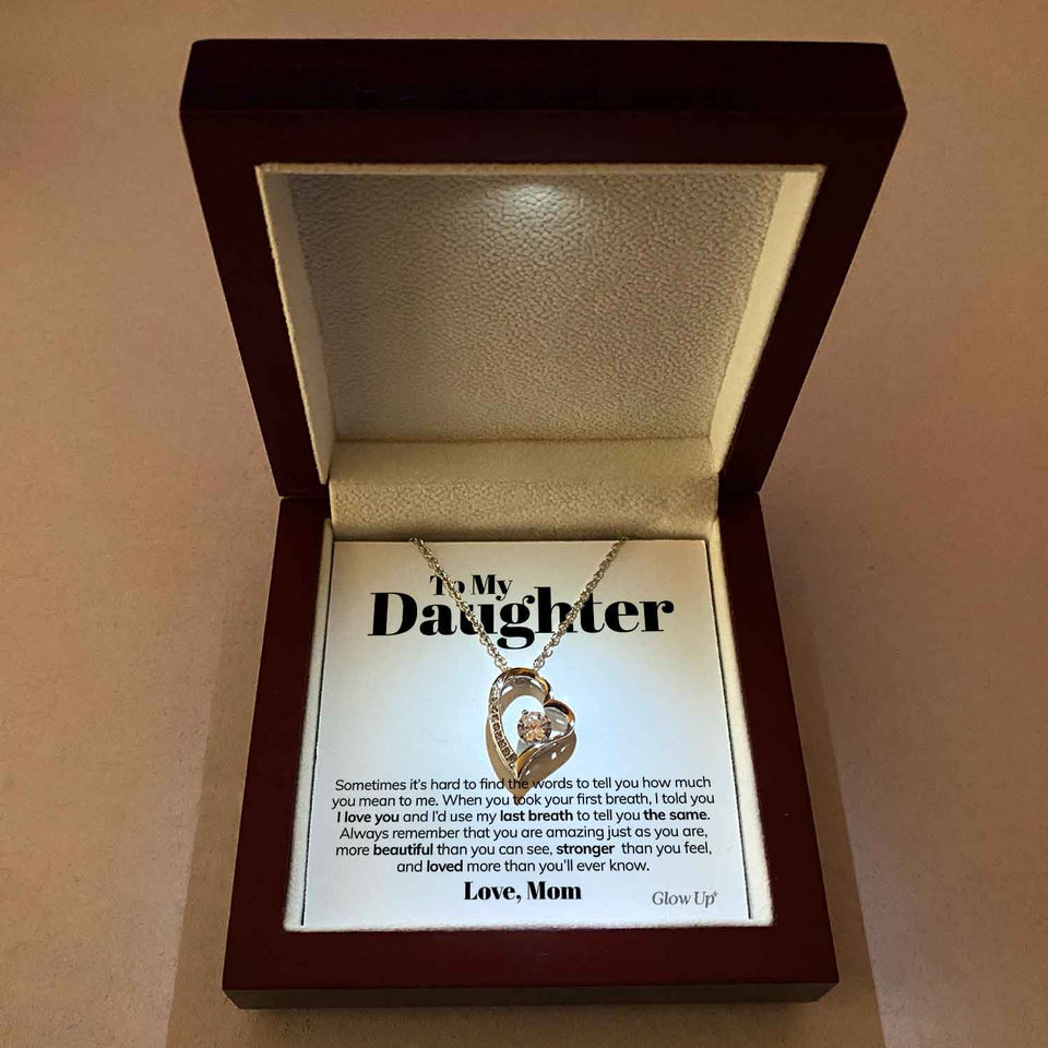 Forever Love Necklace - To My Daughter - Always Remember - Forever Love Necklace Gift For Wife For Mom