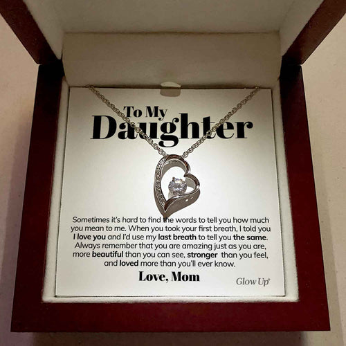 Forever Love Necklace - To My Daughter - Always Remember - Forever Love Necklace Gift For Wife For Mom