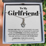 To My Girlfriend Necklace - The Day I Met You - Alluring Necklace Meaningful Necklace For Girlfriend