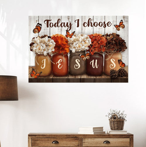 Today I choose Jesus - Matte Canvas