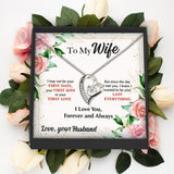 Forever Love Necklace - To My Wife - F&W - Last Everything Card Gift For Wife For Mom Gift For