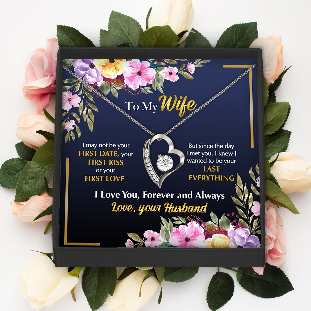 Forever Love Necklace - To My Wife - B&G - Love You Forever Card Gift For Wife For Mom Gift For