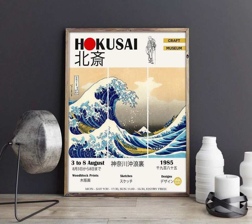 The Great Wave Exhibition Canvas And Poster, Wall Decor Visual Art, Gift Father's Day