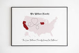 The Love Between Family Knows No Distance Canvas And Poster, Wall Decor Visual Art, Gift Father's Day