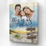 This Is Us- Gull Banks Traveler Personalized Photo Memorial Canvas, Canvas Wall Art Gift for Family