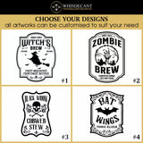 Personalised Halloween Decanter Set Gift