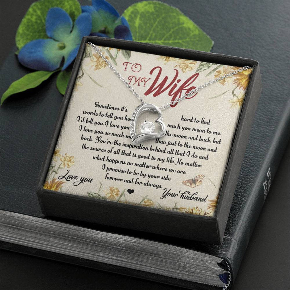 For Wife I Promised To Be By Your Side Forever Love Necklace
