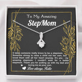 To My Amazing StepMom Thank you for putting up with my dad and loving me as your own Alluring Beauty Necklace XL045D - TGV