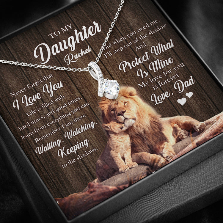To My Beautiful Daughter Necklace My Love For You is Forever Personalized Alluring Beauty Necklace XL043E - TGV