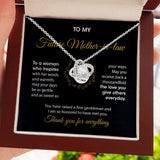 To My Boyfriend's Mom Necklace Gift - I am so honored to have met you Daughter-in-law to Mother-in-law GiftLove Knot, Alluring Beauty Necklace 069A - TGV