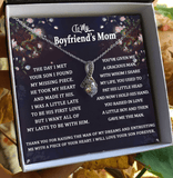 To My Boyfriend's Mom Necklace Gift The day I met your son I found my missing piece Alluring Beauty Necklace 345F - TGV