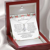To My Boyfriend's Mom - Thank You For Sharing Your Son Alluring Beauty Necklace Personalized - TGV