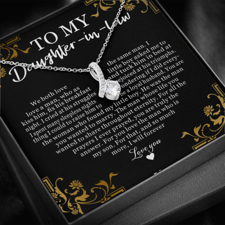 To My Daughter-In-Law You are the woman who found my little boy Alluring Necklace 336D - TGV