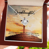 To My Dearest Granddaughter Necklace Gift - Daughter Necklace You will be one of the most beautiful chapters Love Knot, Alluring Beauty Necklace 068E - TGV