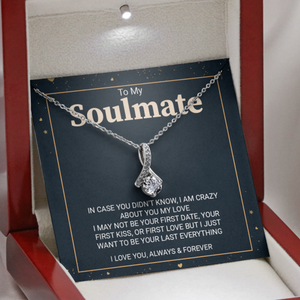 To My Soulmate Necklace I Just Want To Be Your Last Everything Wife Girlfriend Necklace Alluring Necklace - TGV
