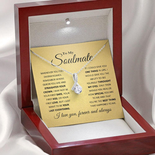 To My Soulmate Necklace, You're The Best Thing - Alluring Necklace Personalized - TGV