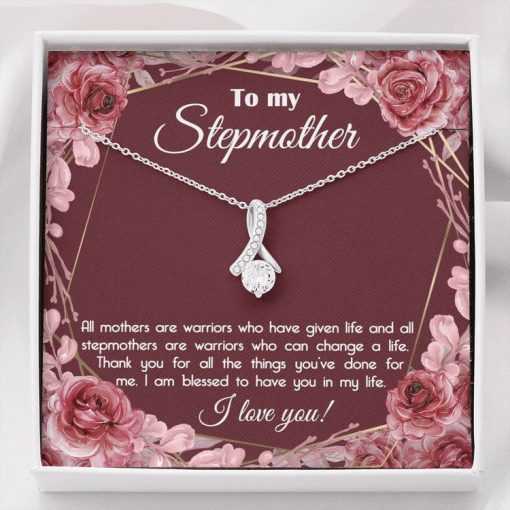To My StepMother I am blessed to have you in my life Alluring Beauty Necklace XL045E - TGV