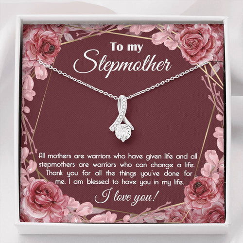 To My StepMother I am blessed to have you in my life Alluring Beauty Necklace XL045E - TGV