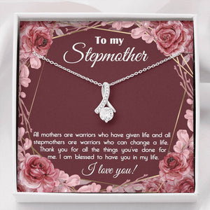 To My StepMother I am blessed to have you in my life Alluring Beauty Necklace XL045E - TGV