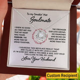 To My Wife Soulmate Girlfriend Necklace Gift - I knew as soon as I first met you that my heart was yours forever Love Knot Necklace, Alluring Beauty, Sunflower Necklace Gift 003A - TGV