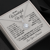To My Wonderful Wife Eternal Hope Necklace Every Time I See You I fall In Love All Over Again 015O - TGV