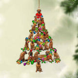 Godmerch- Ornament- Tosa-Christmas Tree Lights-Two Sided Ornament, Happy Christmas Ornament, Car Ornament