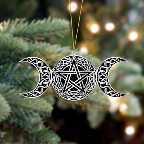 Godmerch- Ornament- Triple Moon Hanging Ornament Dog Ornament, Car Ornament, Christmas Ornament