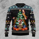 Dachshund Group Christmas Tree Ugly Christmas Sweater 