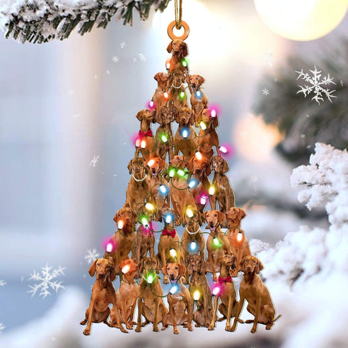 Vizsla Lovely Tree Gift For Vizsla Lover Gift For Dog Mom Ornament
