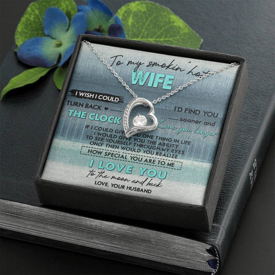 Gift For Wife I Love You To The Moon And Back Forever Love Necklace