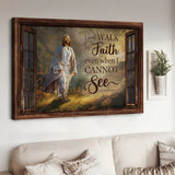 Walking with Jesus, Magic forest, Sunny day, I will walk by faith - Matte Canvas