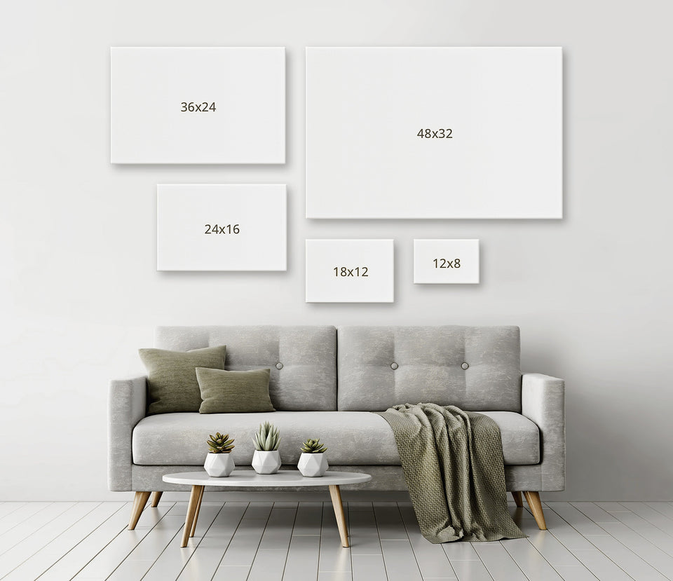 Autumn forest, Couple drawing, You will always be the miracle - Couple Landscape Canvas Prints, Wall Art