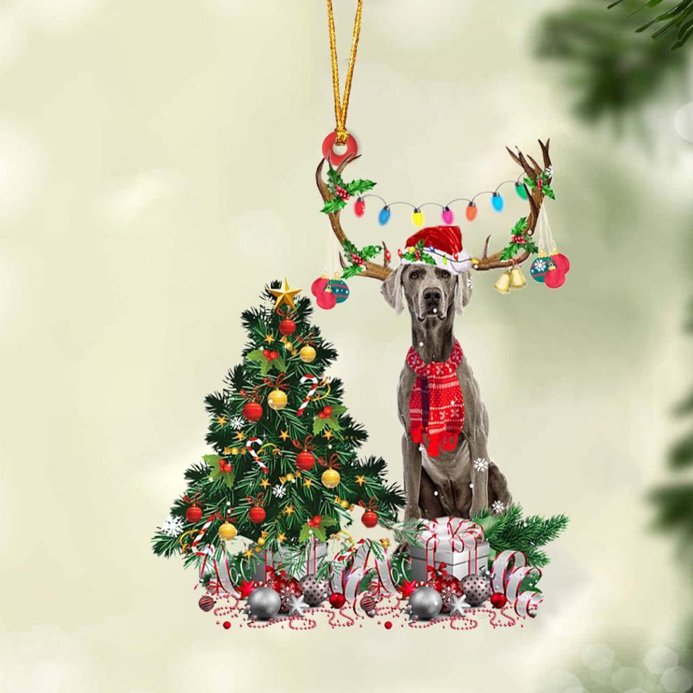 Weimaraner 1-Christmas Tree Gift Hanging Ornament