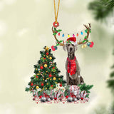 Weimaraner 1-Christmas Tree Gift Hanging Ornament