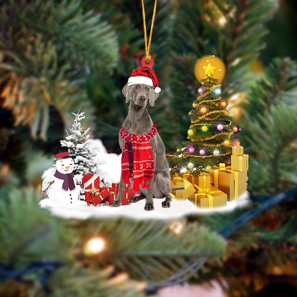 Weimaraner Christmas Ornament Christmas Tree Hanging Acrylic Ornament Gift