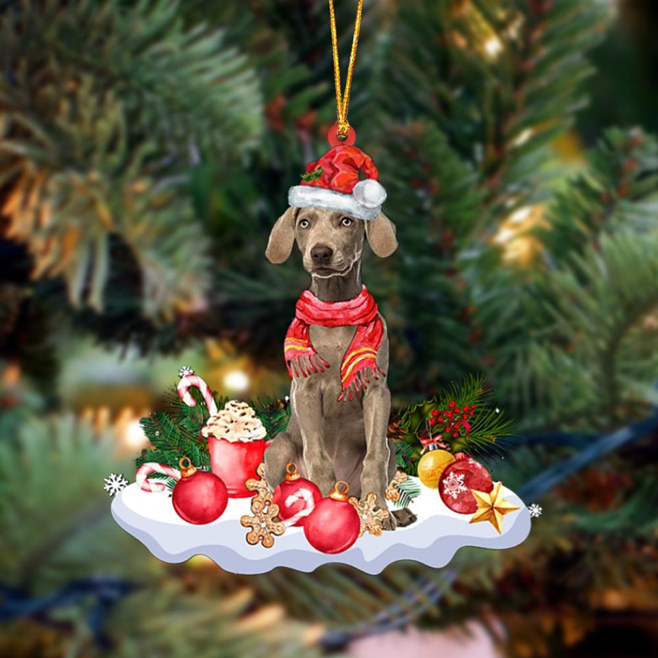 Godmerch- Ornament- Weimaraner 2-Better Christmas Hanging Ornament, Happy Christmas Ornament, Car Ornament