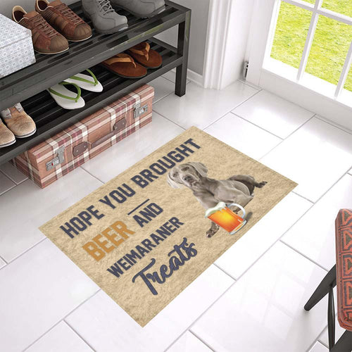 Weimaraner beer Doormat