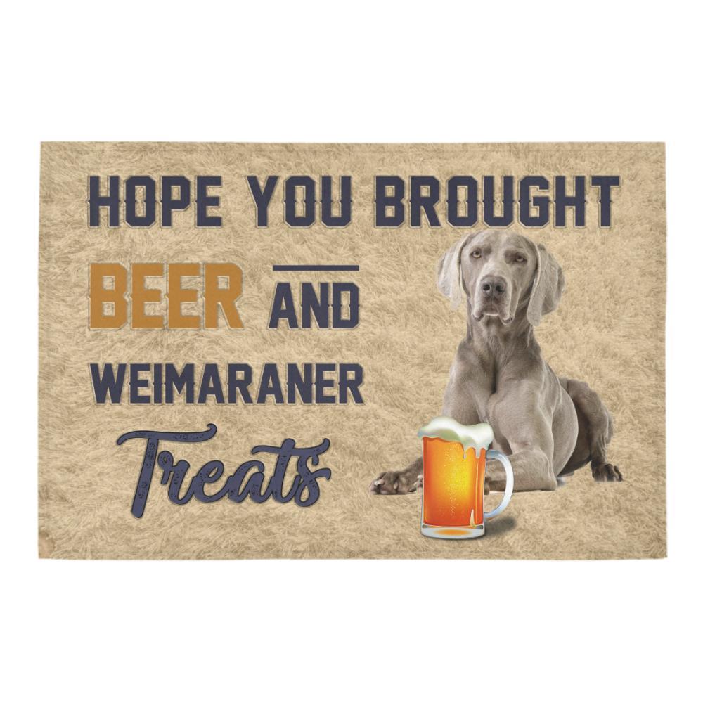Weimaraner beer Doormat