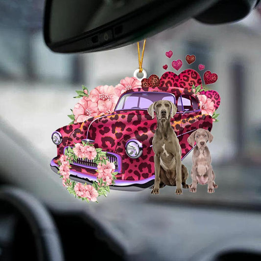 Weimaraner-Make My Life-Two Sided Ornament